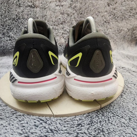 Brooks Womens Adrenaline GTS 23 Black Pink Running Shoes Sneakers Size 11 Wide D - Picture 7 of 9